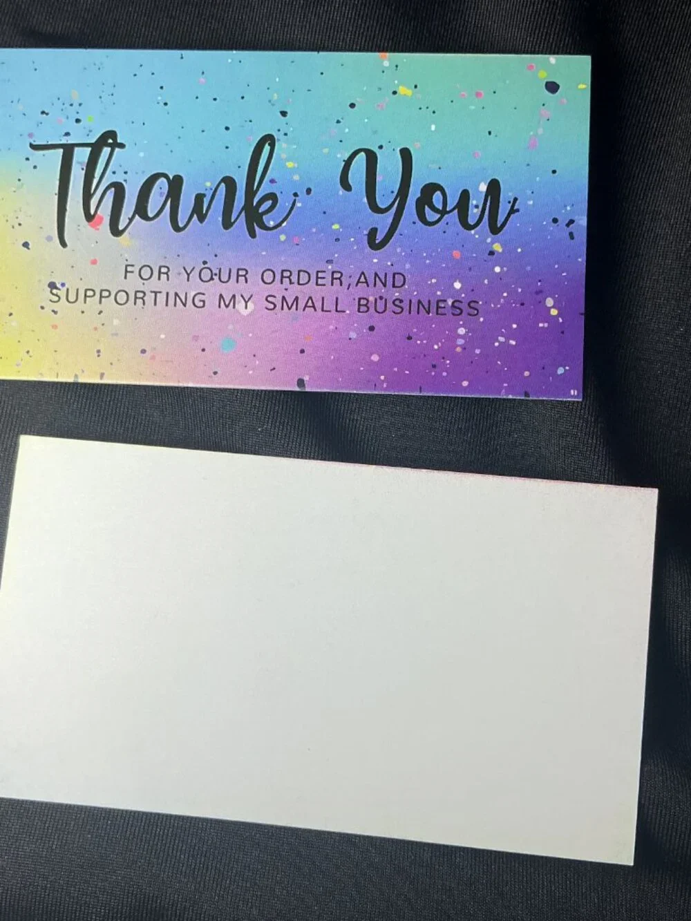 ★ 25 Rainbow Thank You Cards | Small Business Package Inserts | Boutique Supplie